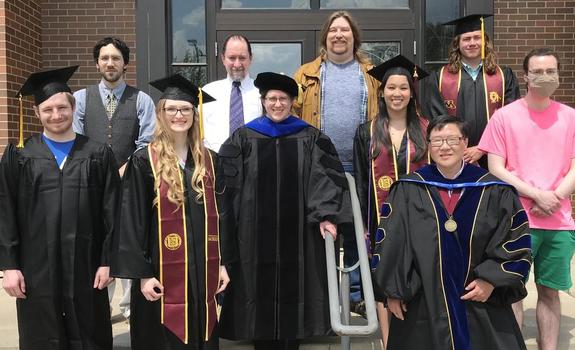 Math Graduates and Faculty, May 15, 2021