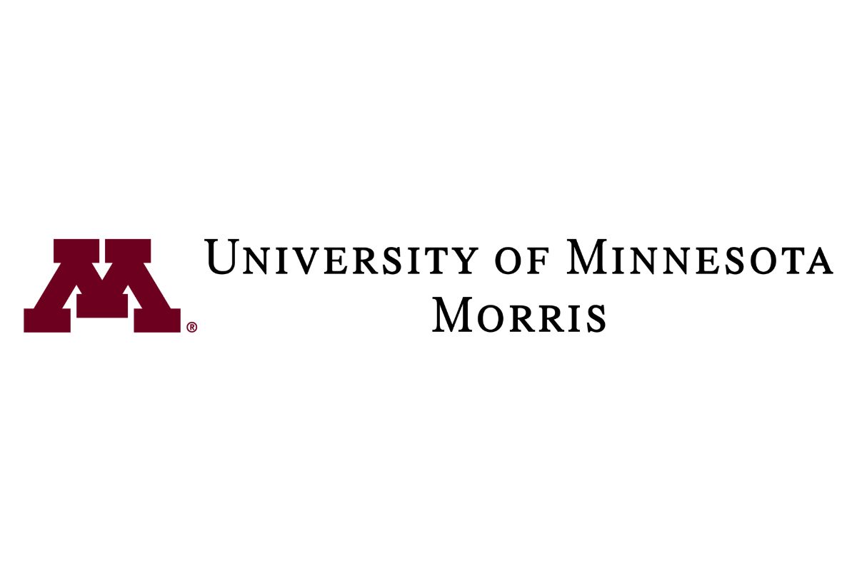 Official University of Minnesota Morris horizontal logo layout on a plain white background.