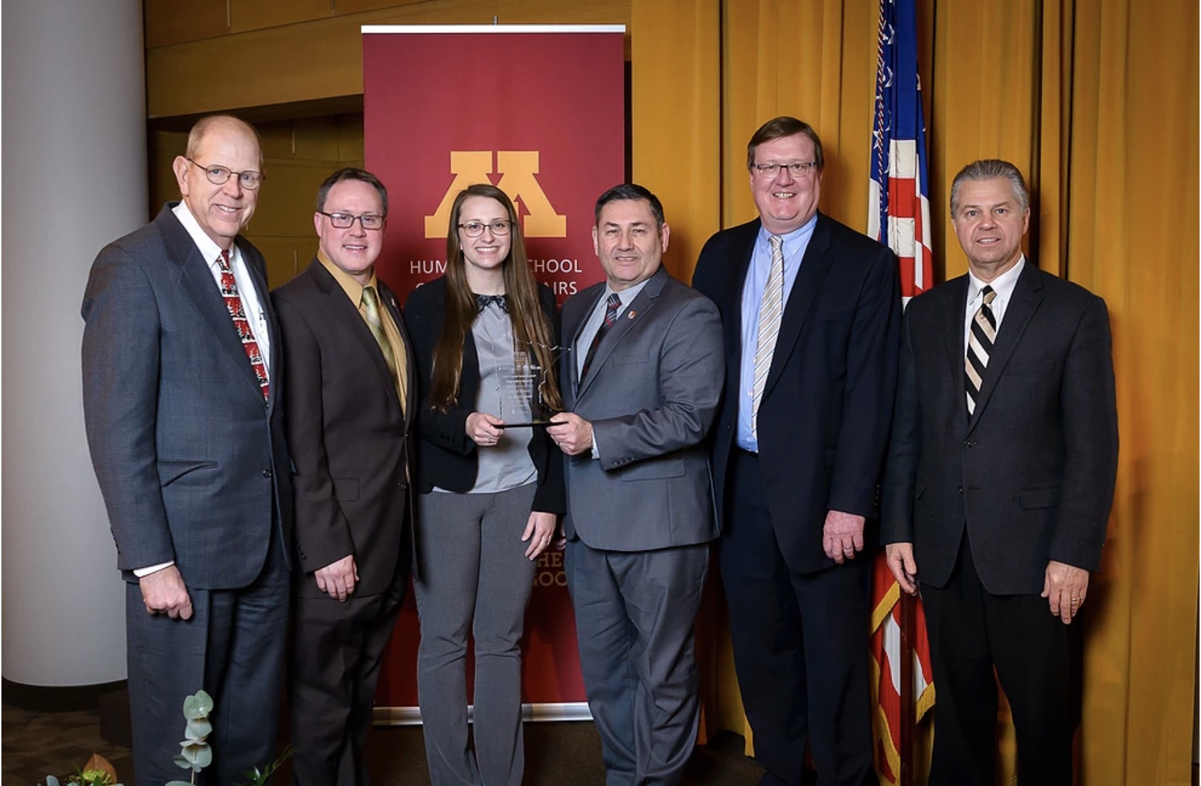 The Morris Model team accepts the 2017 MN Local Government Innovation Award for demonstrating outstanding leadership in improving city infrastructure, planning, and in the case of Morris, sustainability.