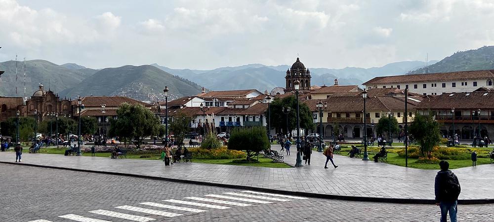 street view in Cusco, Peru