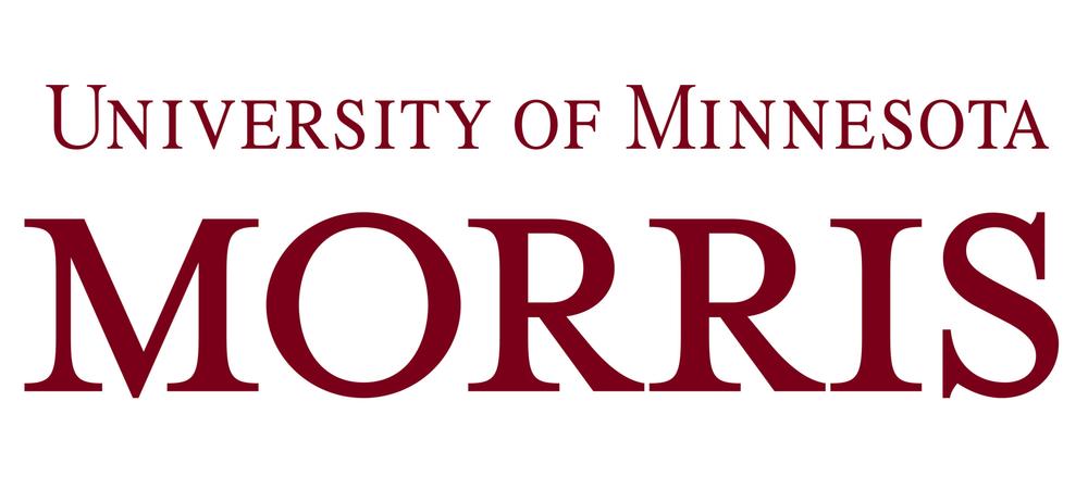 Maroon text reading "University of Minnesota Morris" in uppercase letters on a white background.