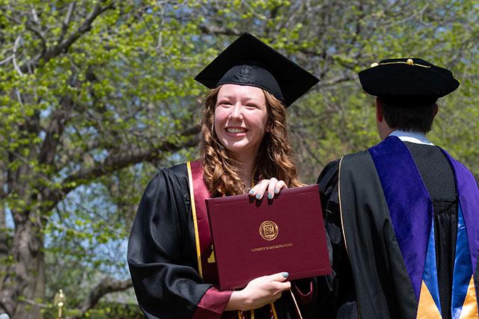 Kim Peters graduating in just three years