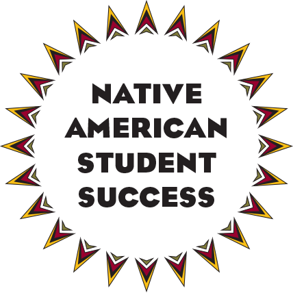 Dakota star with "native american student success" in it